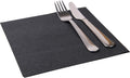 Restaurantware Luxenap 15.75 Inch Disposable Napkins 600 Soft Linen Like Napkins - Absorbent Air Laid Pure Black Paper Cloth Like Napkins Pre-folded For Dinner Party Guests