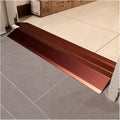 Extra Wide 4inch Floor Transition Strip For High Drop Threshold, Commercial Aluminum Non Slip Reducers Floor Edge Trim for Wood to Tile/ Laminate, 90-175cm Long ( Color : Dark red , Size : 105cm/41.3i