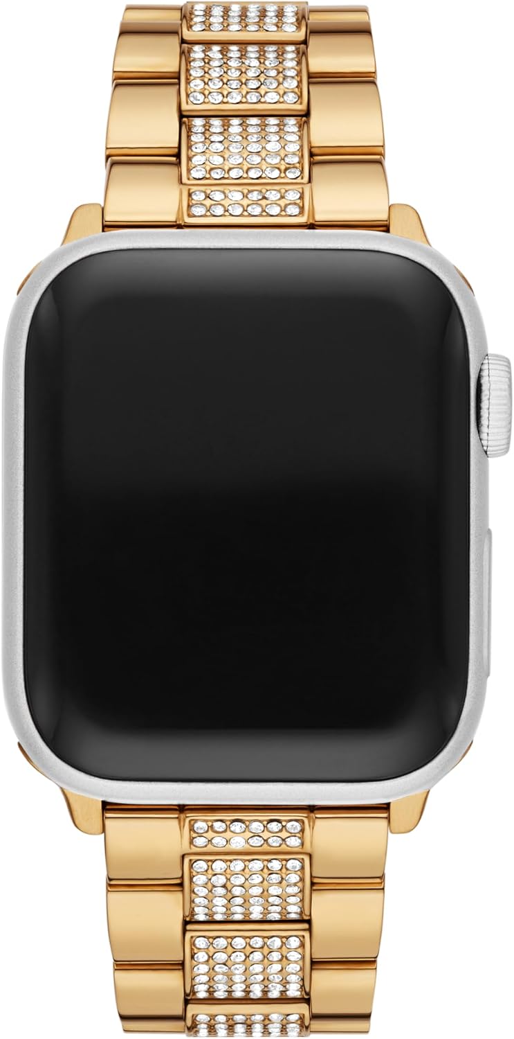 Michael Kors Band for Apple Watch; Stainless Steel Smart Watch Bands for Women; Compatible with Apple Watch 38mm, 40mm, 41mm