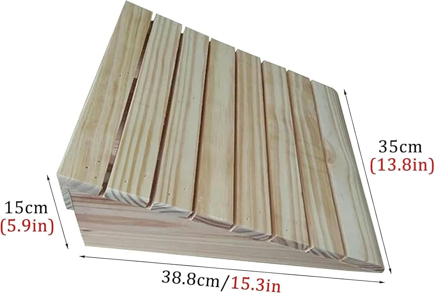 Threshold Ramp, 3/4/5/6/7inch Rise Portable Wood Ramps, for Doorways/Front Door/Garage, Wooden Threshold Ramps for Walkers/Motorcycle/Disabled Chair