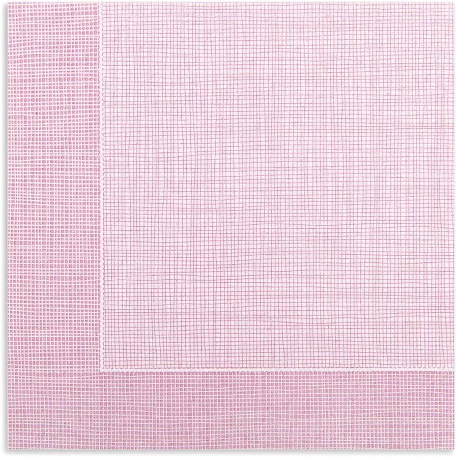 Restaurantware Luxenap 15.8 x 15.8 Inch Linen-Feel Napkins 600 airlaid Disposable Napkins - Sustainable Durable White Paper Square Paper Napkins With Burgundy Threads For All Kinds Of Events
