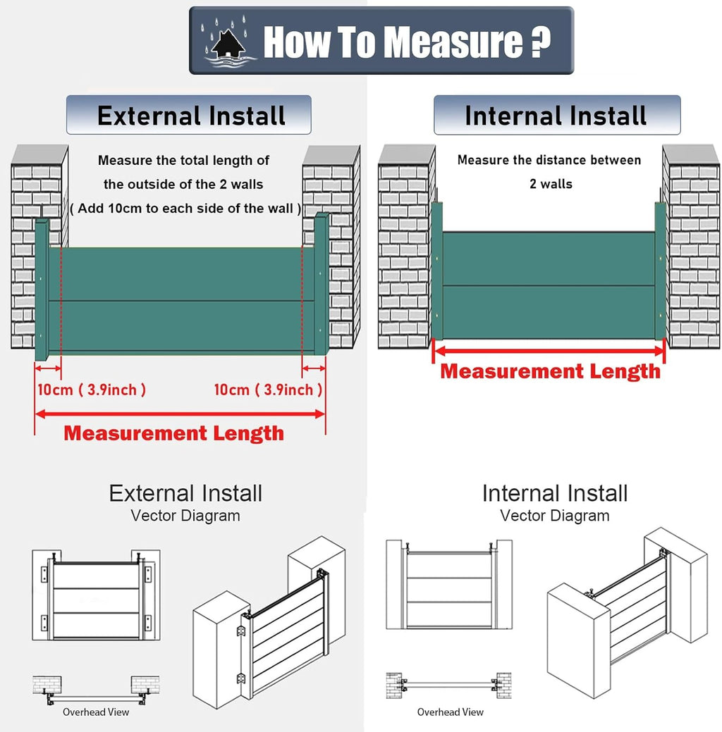 LXLZYXSF Custom Removable Water Blocker for Flooding, Flood Prevention Barrier Heavy Duty Aluminum Reusable, Doorways Flood Defense Panels Modular Units