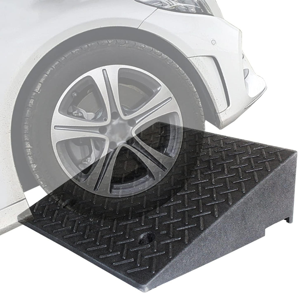 Stair Steps Threshold Doorways Ramp for Wheelchairs/Car, 1.5inch / 2inch / 3inch / 4inch Rise Garage Door Driveway Non-Slip Small Ramps, Load 3tons (Size : 4cm/1.6in)