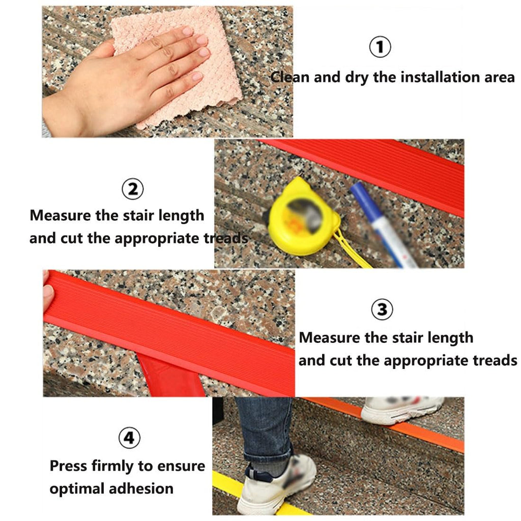 33ft Self-Adhesive Stair Edge Trim Protector Anti-Slip, PVC Flexible Floor Transition Strip for Doorway, Threshold Strip Cuttable for Indoor/Outdoor Step(Blue,10cm/4in)