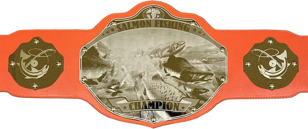 Undisputed Belts Fishing Championship Belt Trophy - Black - Large