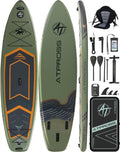 10'6''x33''Inflatable Stand Up Paddle Board, 400lbs Extra Wide Stand Up Paddleboard with Kayak Seat, Anti-Slip EVA Deck Premium SUP Accessories Kit, Non-Slip Stable Deck Boat