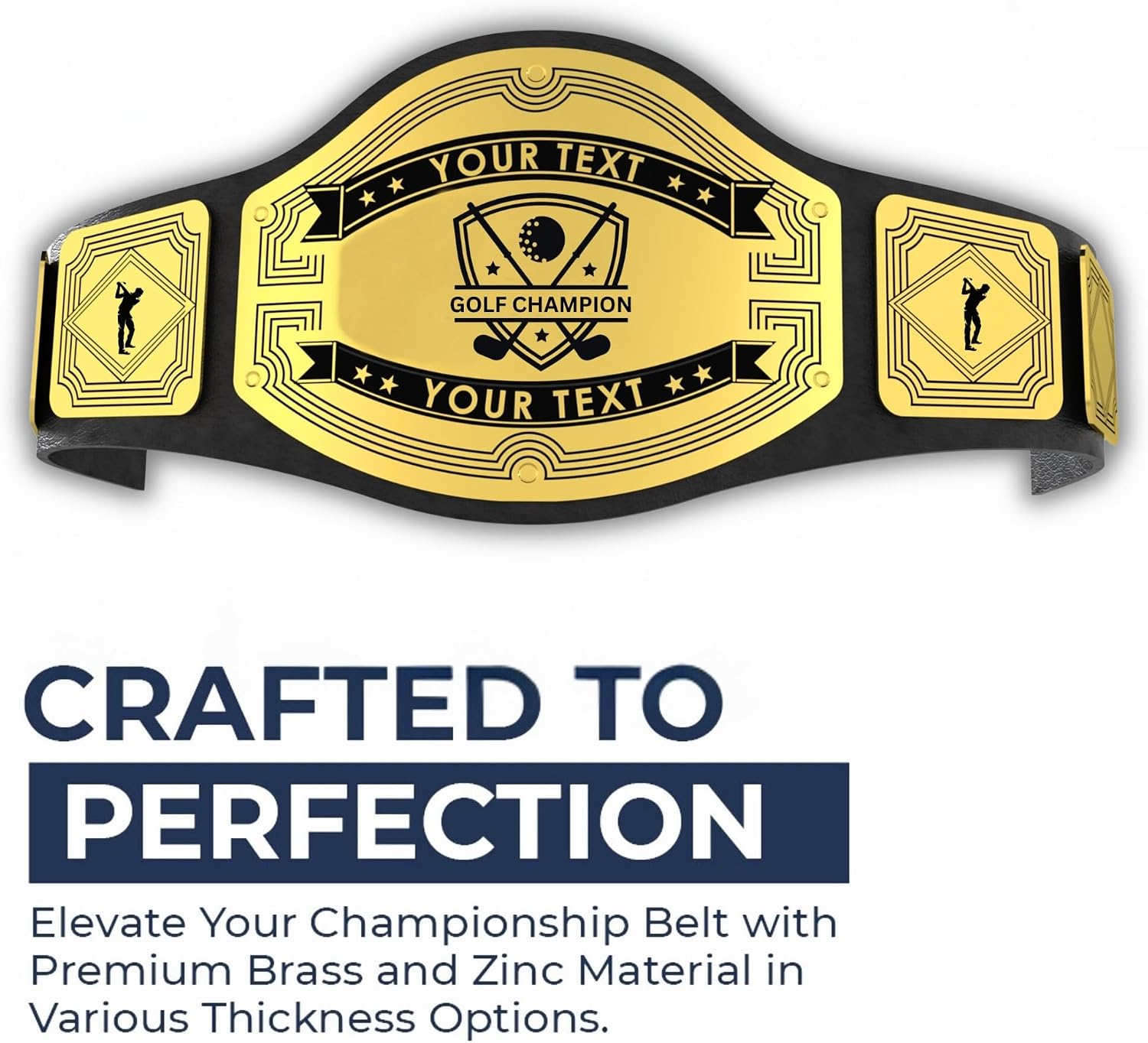 HANDSY Customized Golf Championship Belt - Ultimate Golf Trophies and Awards - Perfect for Golf Champions and Tournament Prizes
