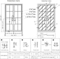 SINDA Steel French Double Door Exterior Entry Front Door Prehung 8-Lite Clear Low-E Glass, Matte Black, 60' W x 96' H