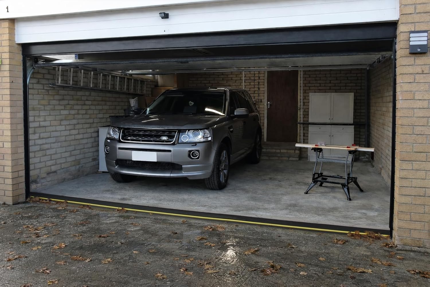 2' High Garage Door Flood Barrier Threshold Seal Kit 'GARADAM' (8'3') | Flexible PVC | Complete Kit Includes 2 Adhesives | GaraDry