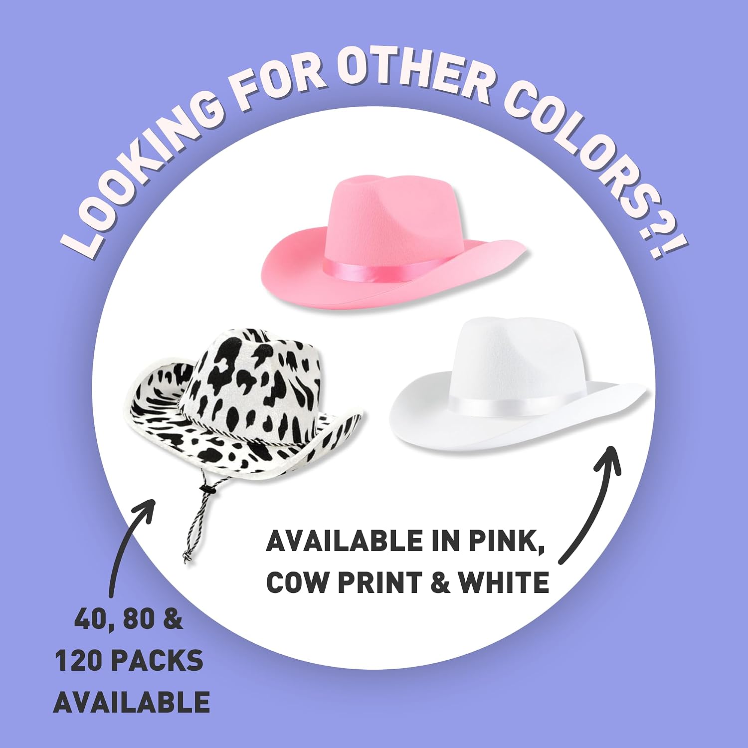 Cowboy Hats | Cowgirl Cosplay Novelty Bulk Costumes | Bridal Shower Engagement Girls Trip Bridesmaid Gift Goodie Bag Favor