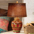BLACK FOREST DECOR Great Plains Pottery Table Lamp - Southwestern Accent Lighting