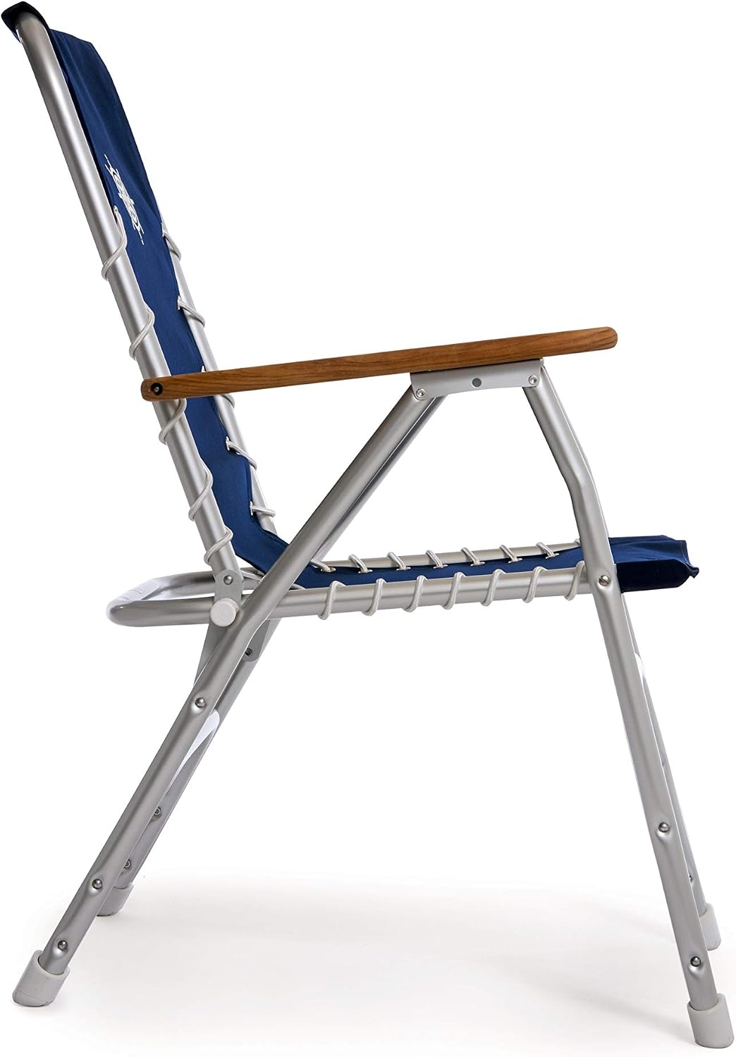 High Back Navy Blue Deck Chair, Boat Chair, Folding, Anodized, Aluminium, Model M150NB