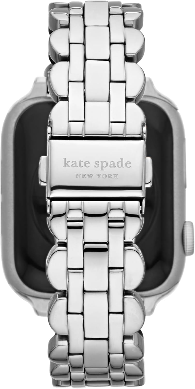 kate spade new york Designer Interchangeable Stainless Steel Band Compatible with Your 38/40/41mm Apple Watch Series 9/8/7/6/5/4/3/2/1/SE