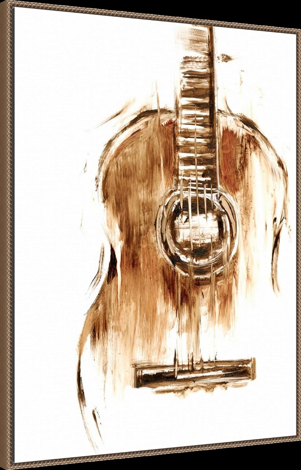 Amanti Art Framed Canvas Wall Art 42x32 Instrumental II by Ethan Harper, Framed Wall Art Canvas, Music Artwork, Traditional Decor, Oversize Poster Painting for Living Room, Bedroom, Bathroom, Kitchen