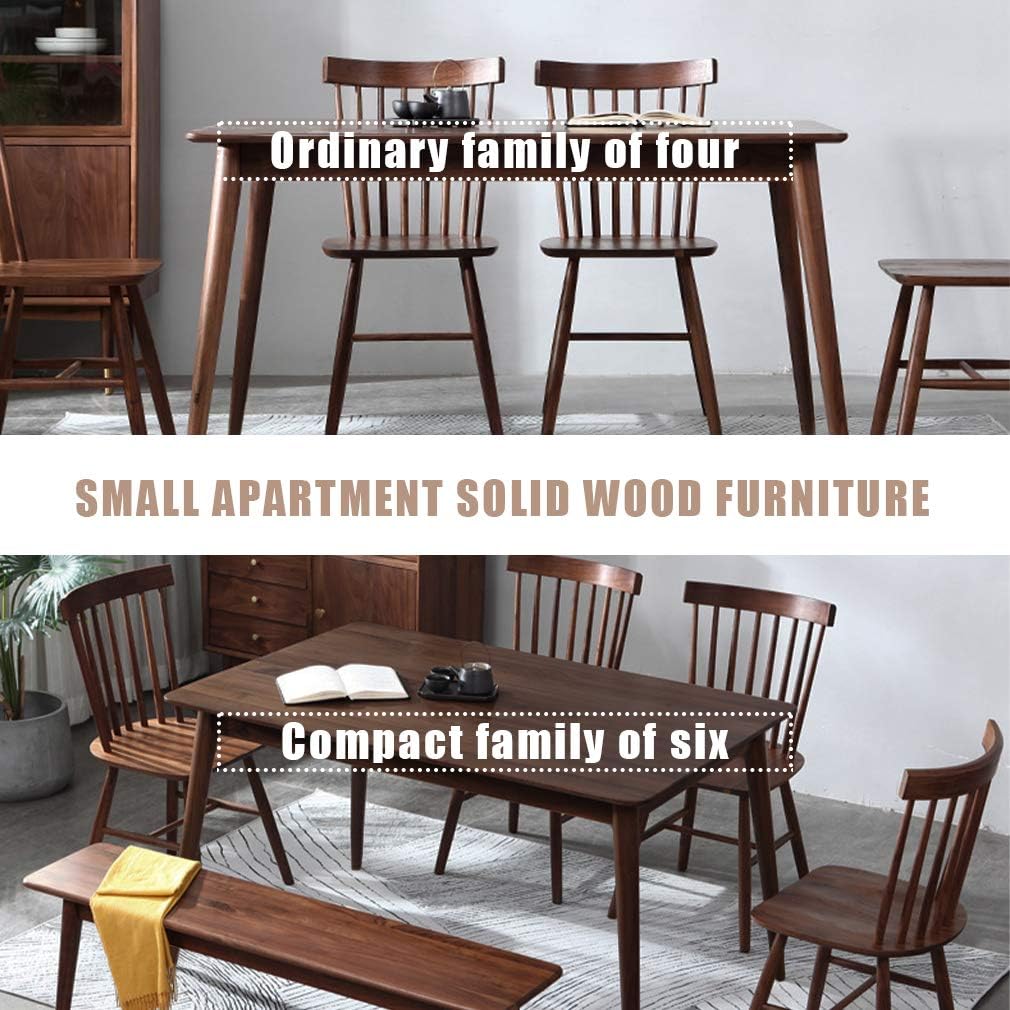 Dining Table Kitchen Table Dining Room Table Small Kitchen Table for Small Spaces Table Modern Home Furniture Dinner Table Rectangular (Dark Brown)