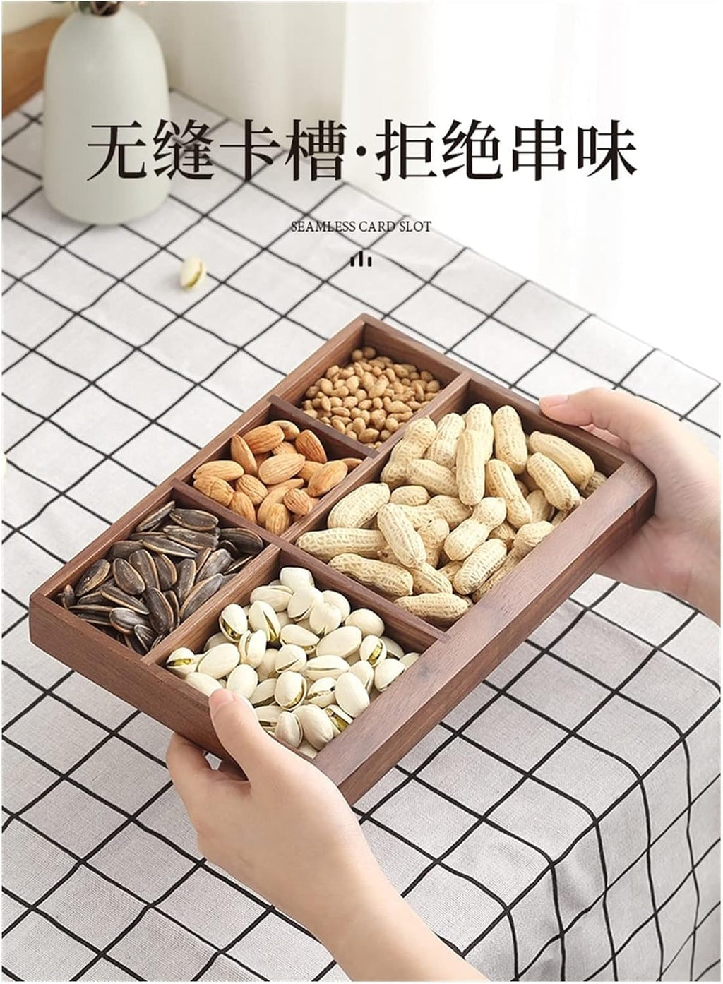 Jewelry Box Solid Wood Storage Box Coffee Table Living Room Key Home Simple Office Sundries Storage Tray Desktop Cosmetics