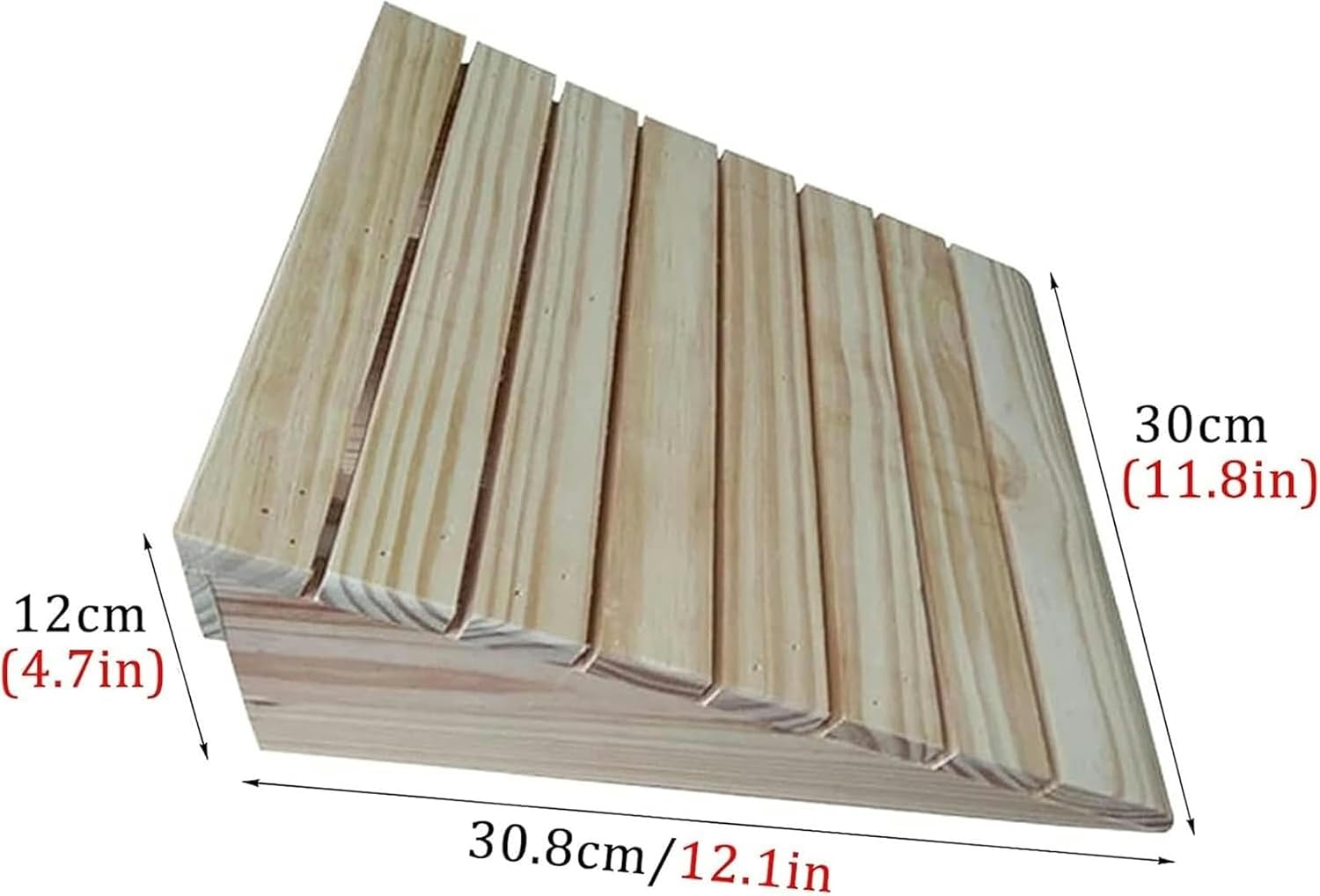 Threshold Ramp, 3/4/5/6/7inch Rise Portable Wood Ramps, for Doorways/Front Door/Garage, Wooden Threshold Ramps for Walkers/Motorcycle/Disabled Chair