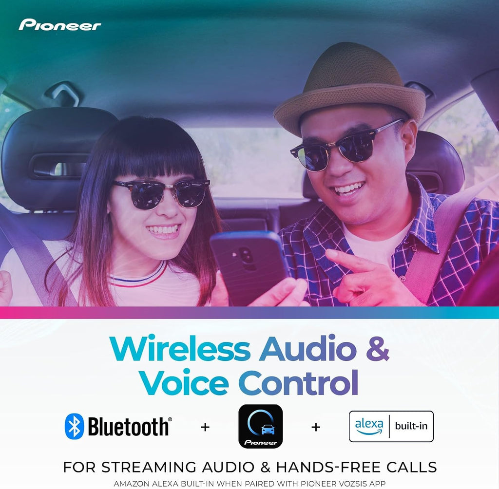 Pioneer DMH-WT3800NEX 9' Capacitive Touchscreen, Floating Display – Wireless & Wired Apple CarPlay & Android Auto, Amazon Alexa, Bluetooth, FLAC, Backup Camera, HD Radio