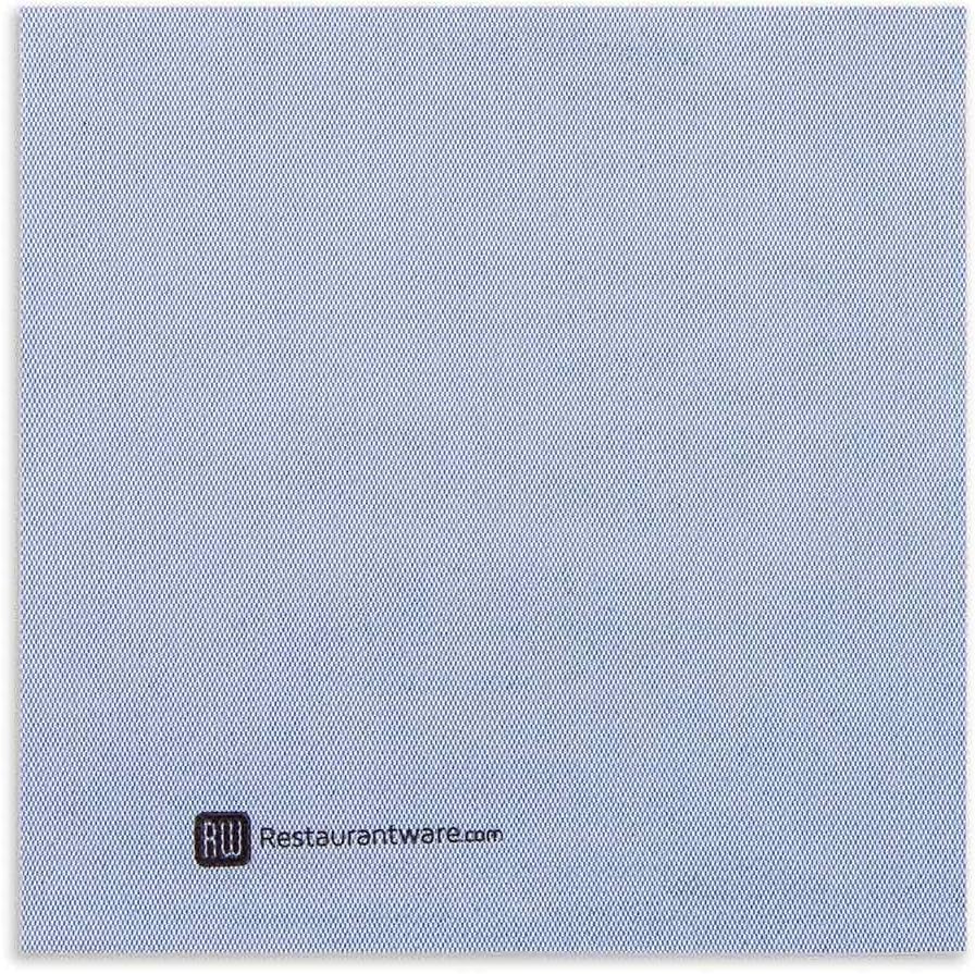 Restaurantware Luxenap 15.75 Inch Disposable Napkins 600 Soft Linen Like Napkins - Absorbent Air Laid Blue Denim Inspired Paper Cloth Like Napkins Pre-folded For Dinner Party Guests
