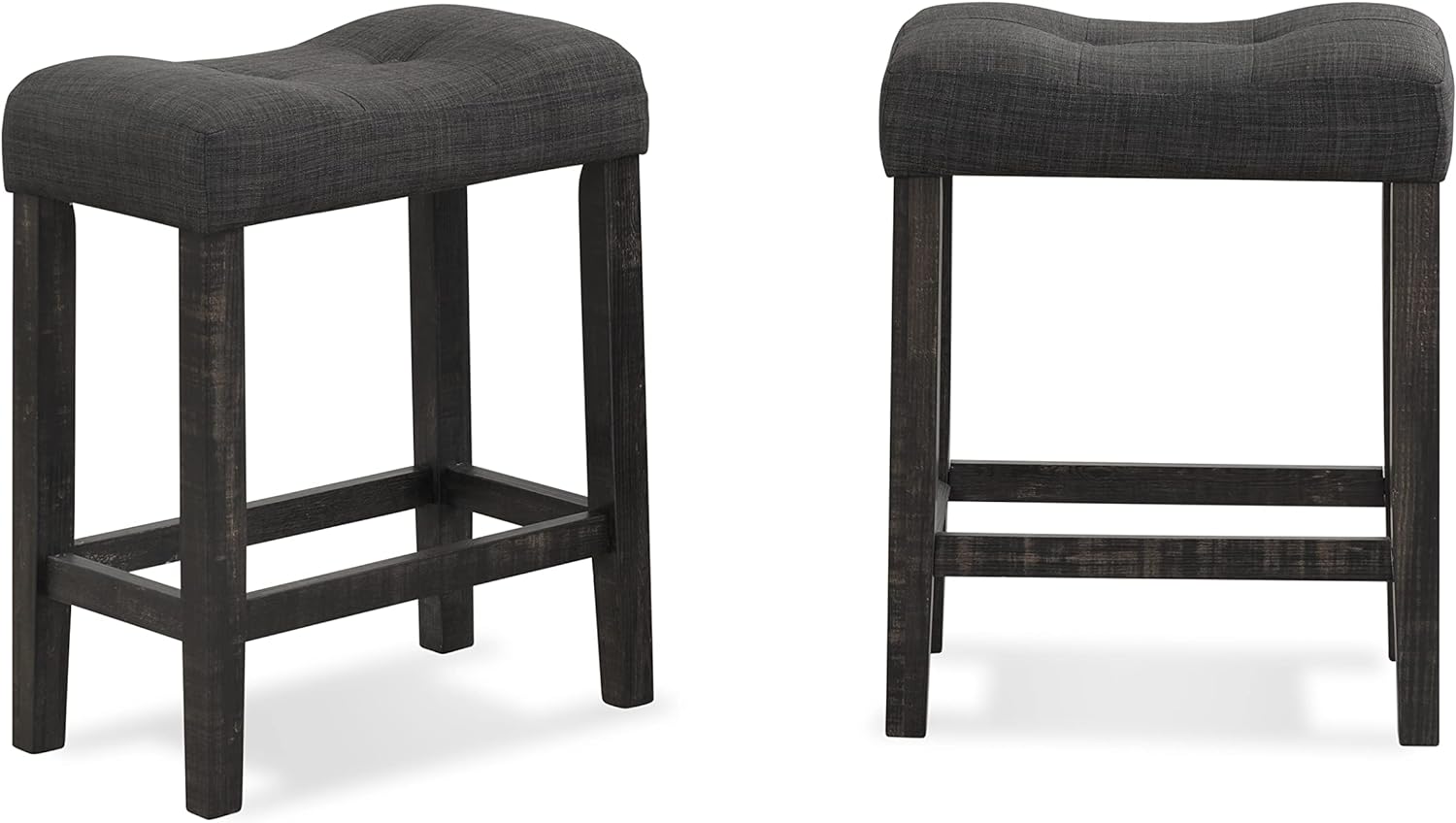 Roundhill Furniture Sora Wood 3-Piece Counter Height Dining Set, Grey,Grey