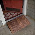 Ramps Threshold Ramp, Entry Door Threshold Ramp Wooden, Interior Exterior Doorway Wheelchair Ramp, Portable Non Slip Wood Step Ramp(60x50x10cm (23.6x19.7x4))