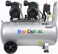 BairDplusL 14.5 Gallon Ultra Quiet Air Compressor 110V/60Hz 1.5HP 8.8CFM MAX 115PSI Steel Tanks Oil-Free 70dB Noise Level Light & Quiet Portable Air Compressor with Wheels for Auto Repair