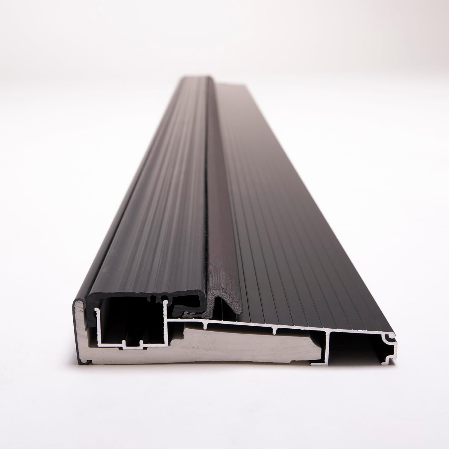 Heavy-Duty Aluminum Outswing Door Threshold, 5-5/8' Width, Black – Weatherproof, Energy-Efficient, Easy to Install – Commercial & Residential – 36', 48', 72' Sizes (36 inch)