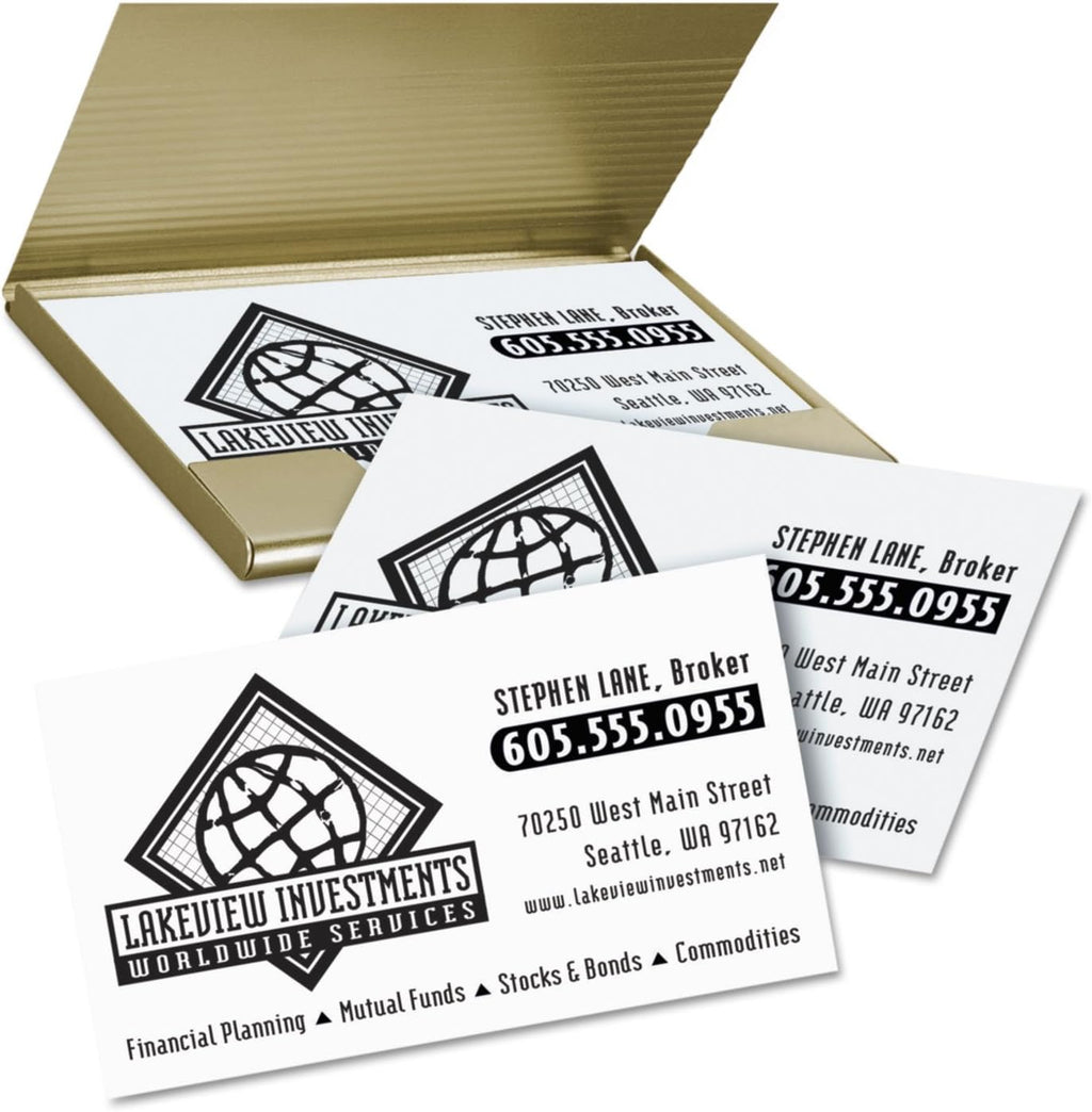 Avery 5870 Printable Business Cards,2-Sides,2000/BX,3-1/2-Inch x2-Inch,Matte WE