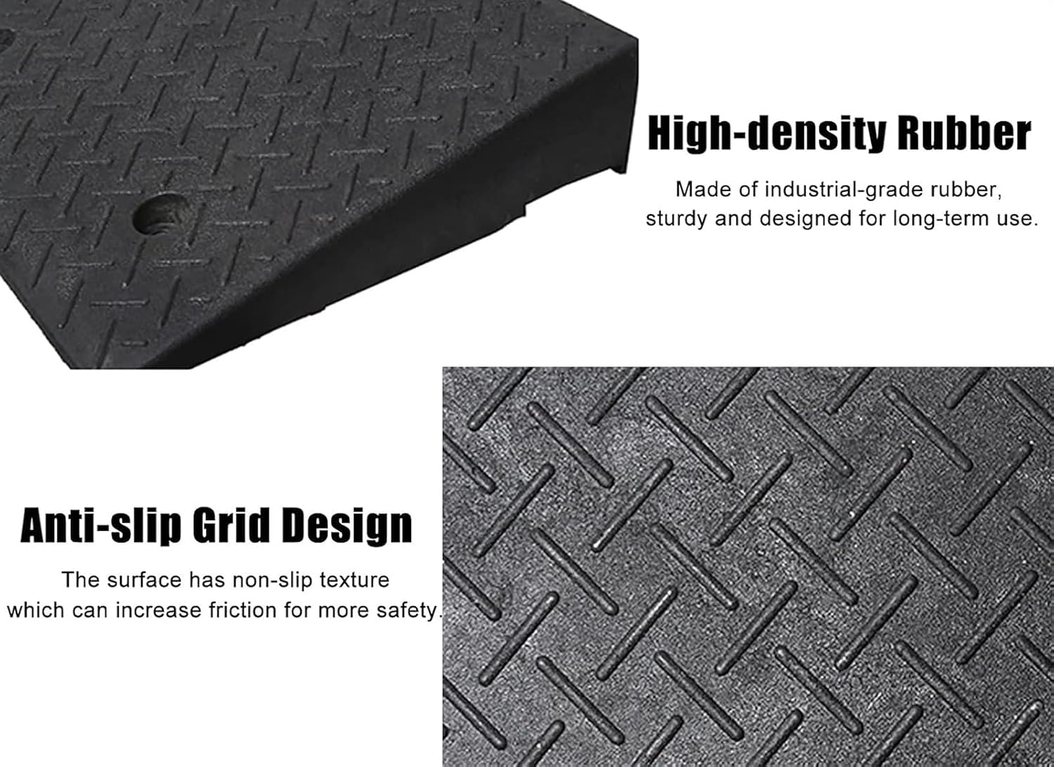 Ramps Threshold Ramp, 40inch / 100cm Wide Rubber Ramp for Wheelchairs Car Vehicle, 1.5inch / 2inch / 3inch / 4inch Rise, Curb Steps Doorways Threshold Ramps(4cm/1.6in)