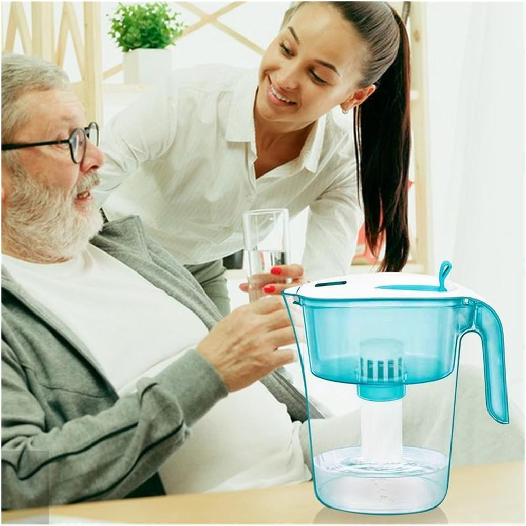 Water Filter Pitcher Water Filter Dispenser Countertop with Filter Change Indicator Domestic Quick Fill-Up Water Kettle for (Color : 3.6L)