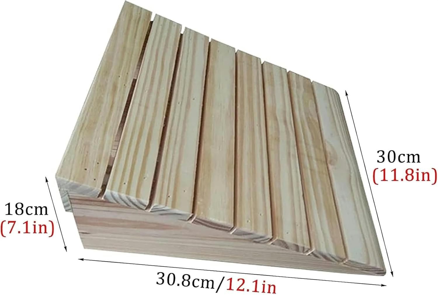 Threshold Ramp, 3/4/5/6/7inch Rise Portable Wood Ramps, for Doorways/Front Door/Garage, Wooden Threshold Ramps for Walkers/Motorcycle/Disabled Chair