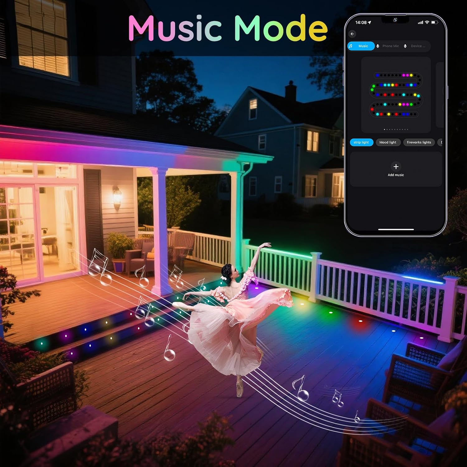 FVTLED Recessed LED Deck Lights Kit, Φ1.77 Low Voltage WiFi Pixel RGBW+IC Deck Lighting Work with Alexa/Google Home, IP67 Waterproof Outdoor Step Lights DC12V for Garden,Steps,Stair(50 Pack, Black)