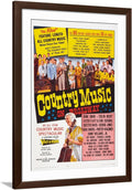 ART.COM Wall Art Print Country Music on Broadway on Brown Frame, 32' x 44'