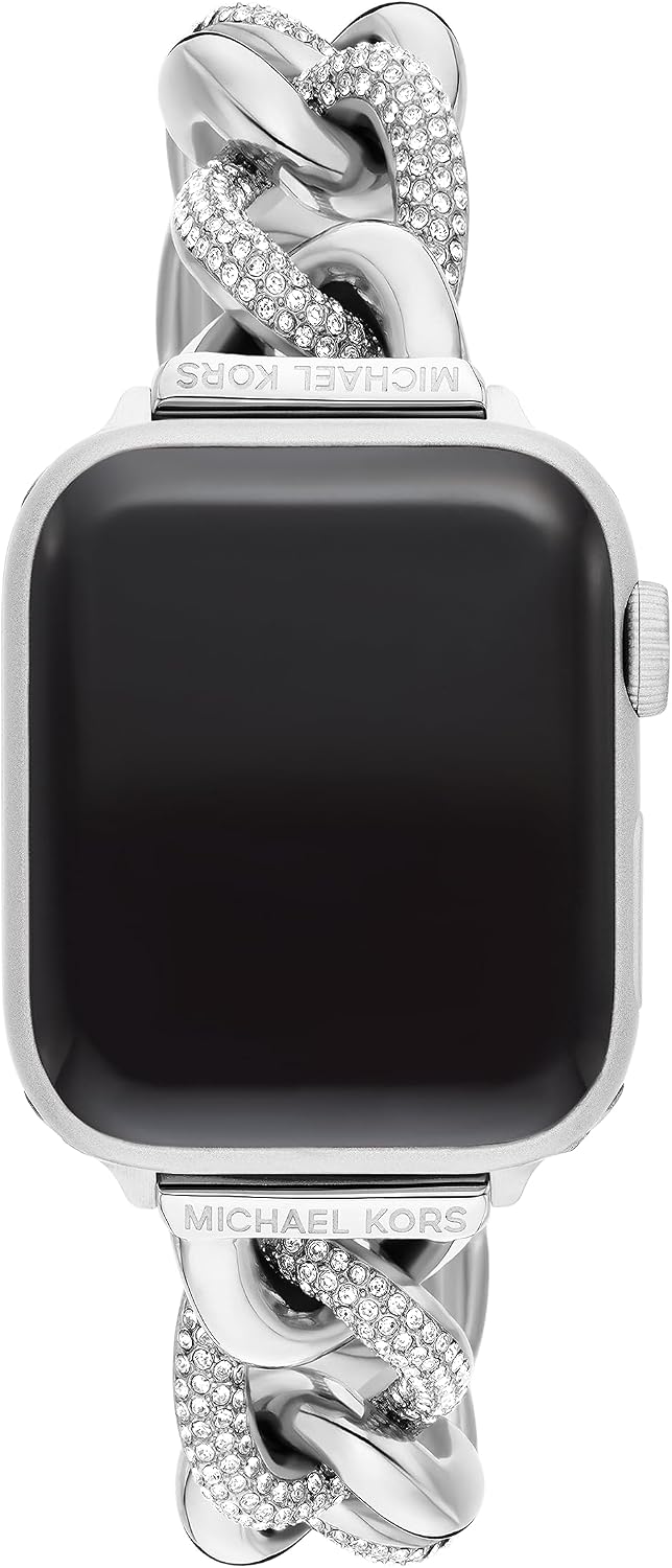 Michael Kors Band for Apple Watch; Stainless Steel Smart Watch Bands for Women; Compatible with Apple Watch 38mm, 40mm, 41mm