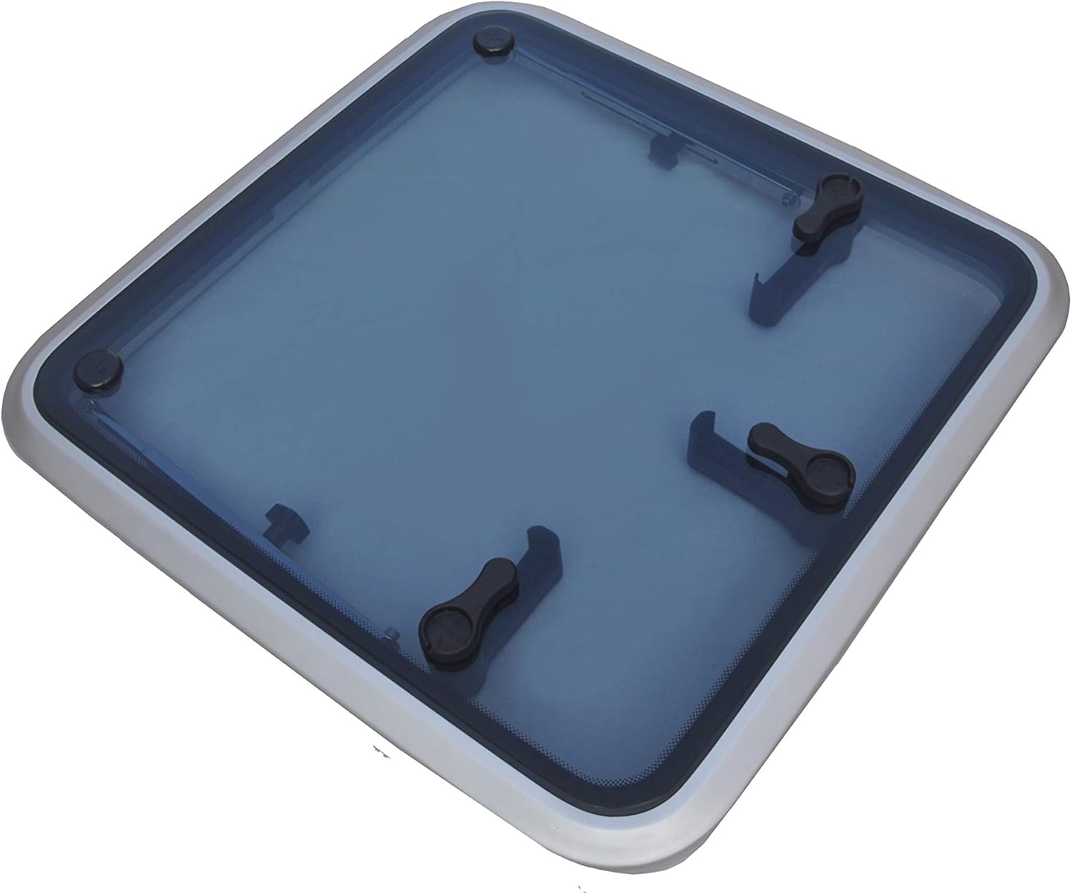 Square Deck Hatch/Marine Hatch Porthole - Anodized Aluminum Hatch with Tempered Glass for Boat/Yacht/RV
