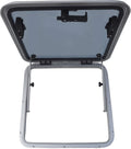 Square Deck Hatch/Marine Hatch Porthole - Anodized Aluminum Hatch with Tempered Glass for Boat/Yacht/RV