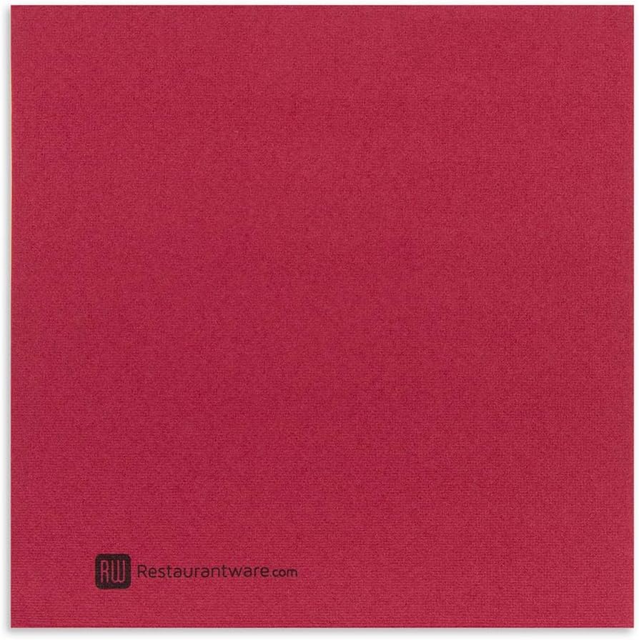 Restaurantware Luxenap 15.75 Inch Disposable Napkins 600 Soft Linen Like Napkins - Absorbent Air Laid Bordeaux Paper Cloth Like Napkins Pre-folded For Dinner Party Guests
