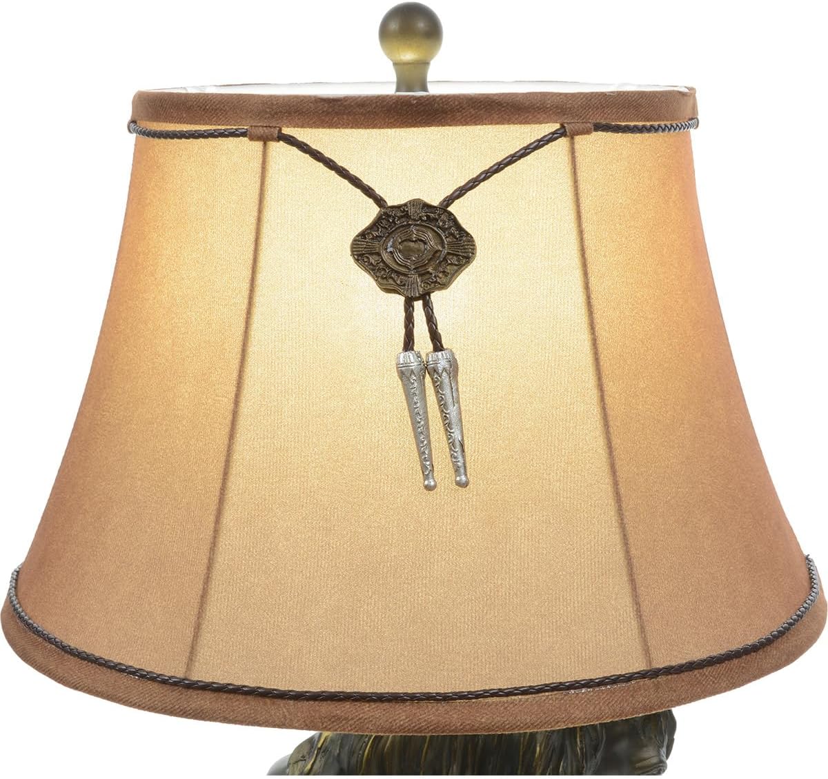 BLACK FOREST DECOR Horse & Colt Table Lamp, Resin, Accent Lighting, 8' Dia. x 28 1/2' H