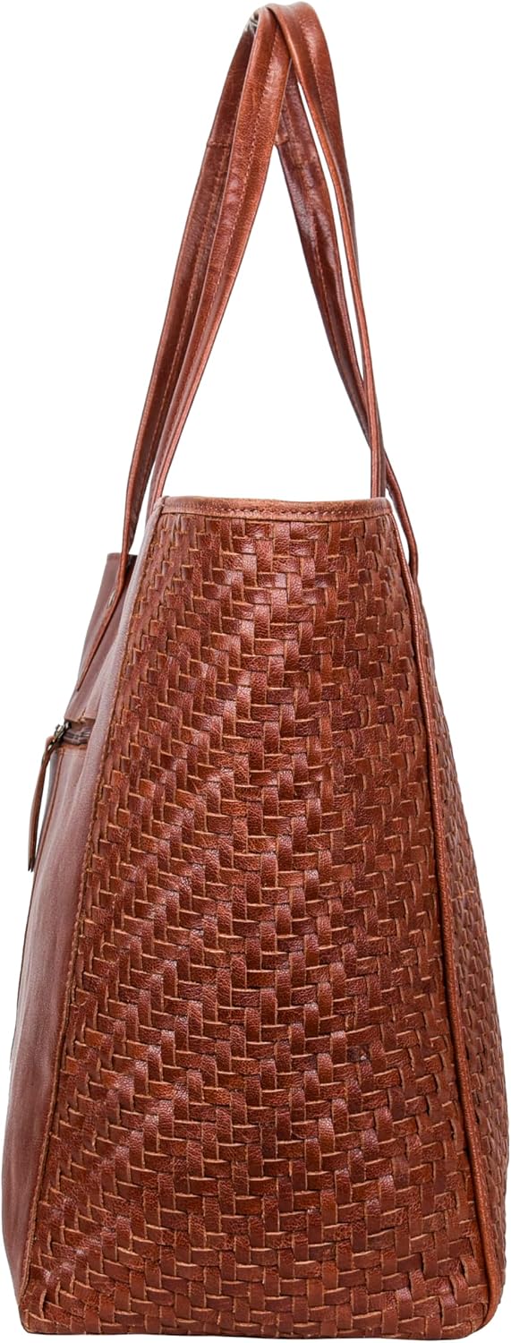 ANTONIO VALERIA Avery Leather Tote/Top Handle Shoulder Bag for Women | Leather