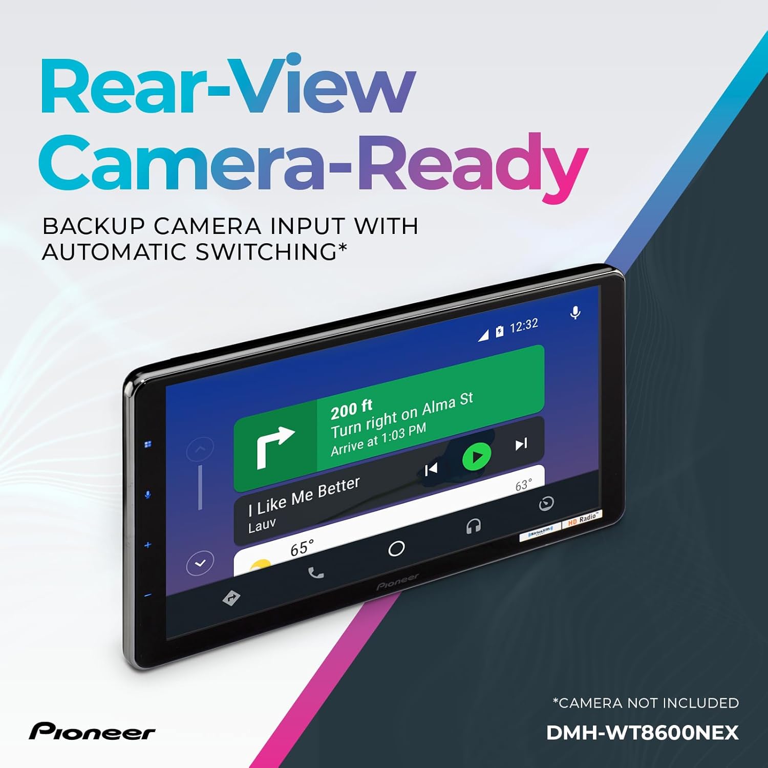 Pioneer DMH-WT8600NEX 10.1' Capacitive HD Screen, Floating Display – Wireless & Wired Apple CarPlay & Android Auto, Amazon Alexa Built-in, Bluetooth, FLAC, Backup Camera, HD Radio