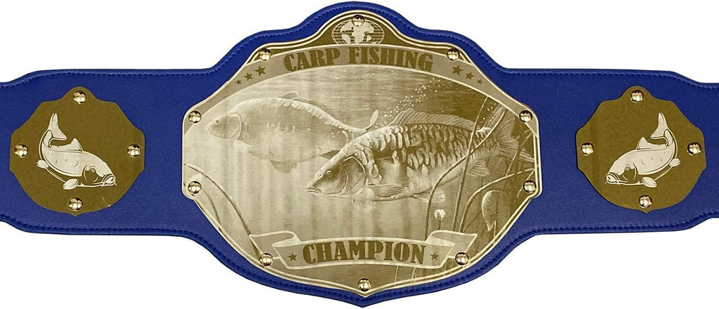 Undisputed Belts Fishing Championship Belt Trophy - Black - Large