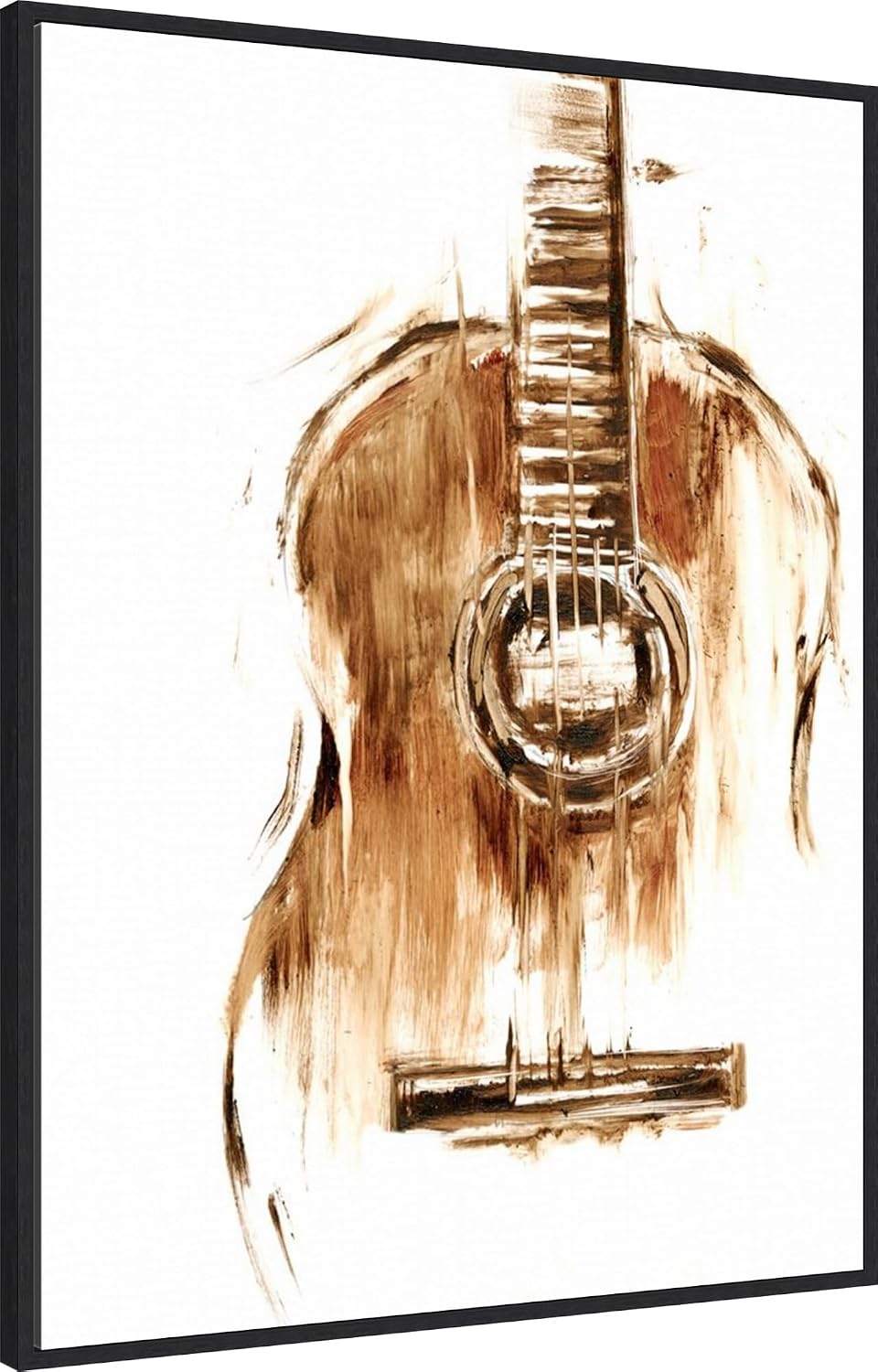 Amanti Art Framed Canvas Wall Art 42x32 Instrumental II by Ethan Harper, Framed Wall Art Canvas, Music Artwork, Modern Decor, Oversize Poster Painting for Living Room, Bedroom, Bathroom, Kitchen,