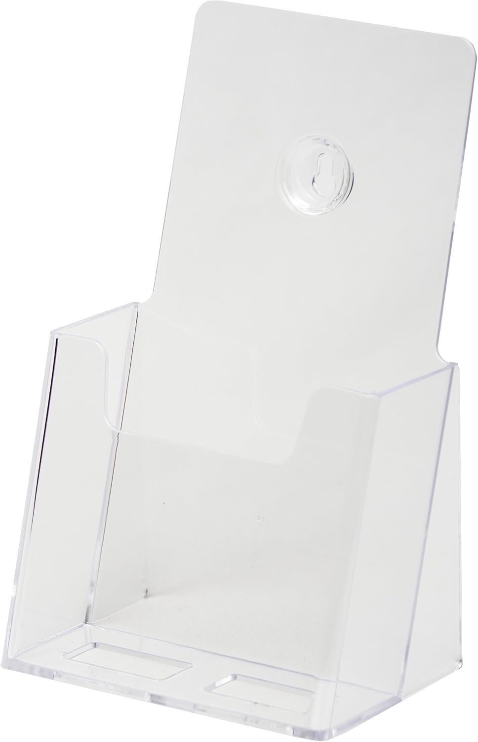 Clear-Ad - LHF-K200 - Acrylic Brochure Holder - Transparent Plastic Wall Mounted Brochure Stand 4x9 (Pack of 64)