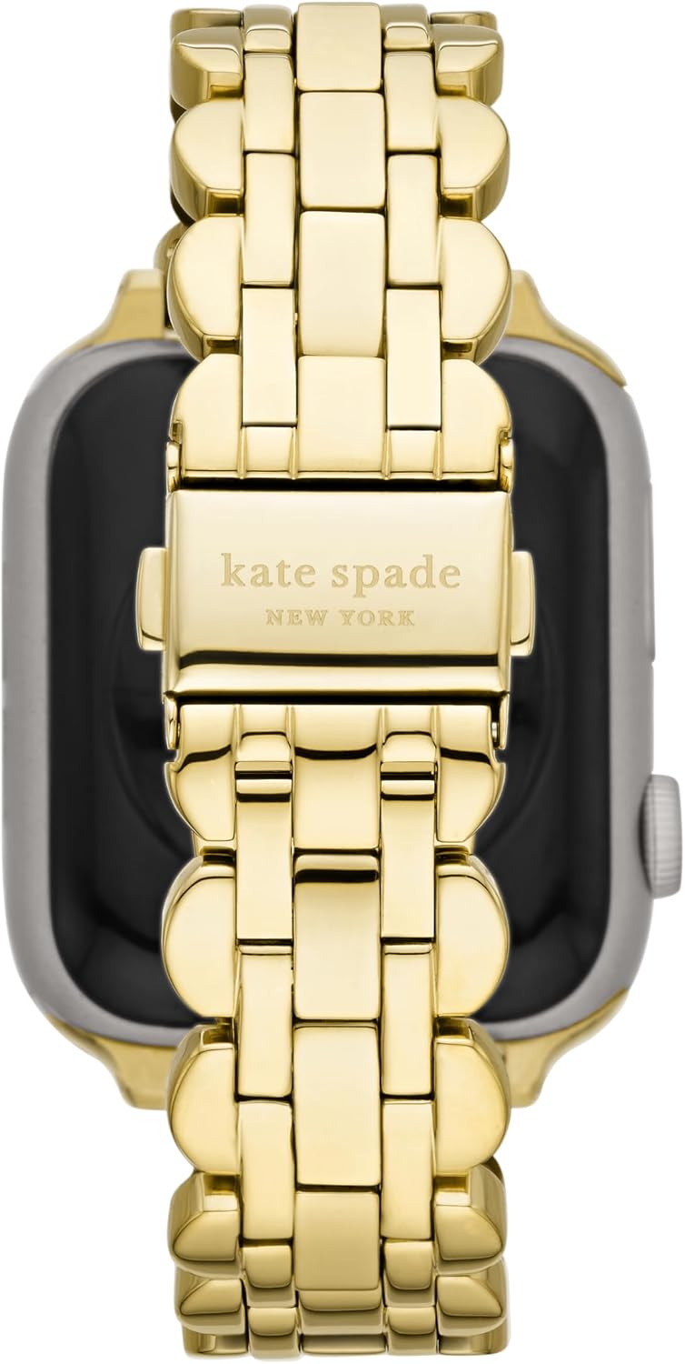 kate spade new york Designer Interchangeable Stainless Steel Band Compatible with Your 38/40/41mm Apple Watch Series 9/8/7/6/5/4/3/2/1/SE