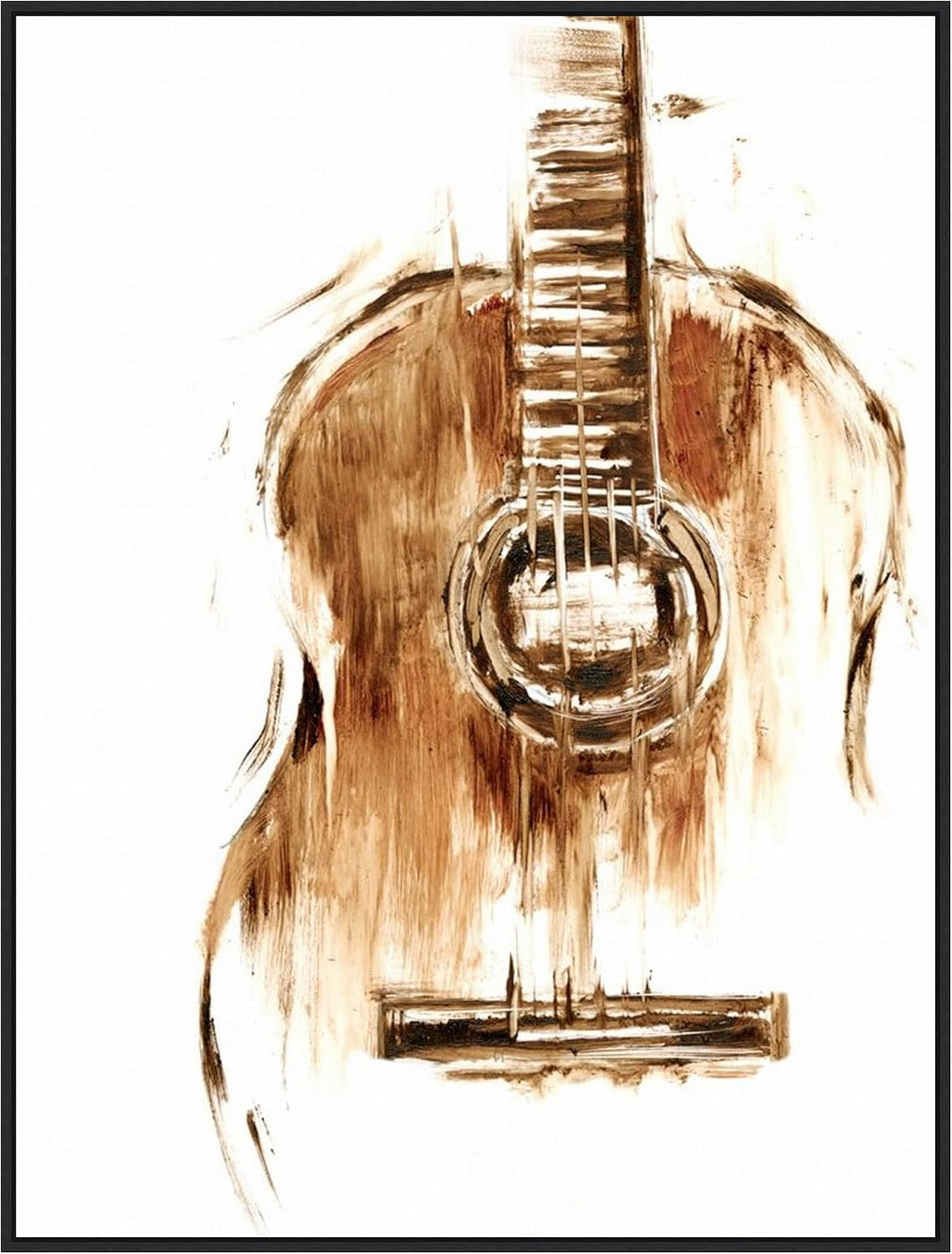 Amanti Art Framed Canvas Wall Art 42x32 Instrumental II by Ethan Harper, Framed Wall Art Canvas, Music Artwork, Modern Decor, Oversize Poster Painting for Living Room, Bedroom, Bathroom, Kitchen,