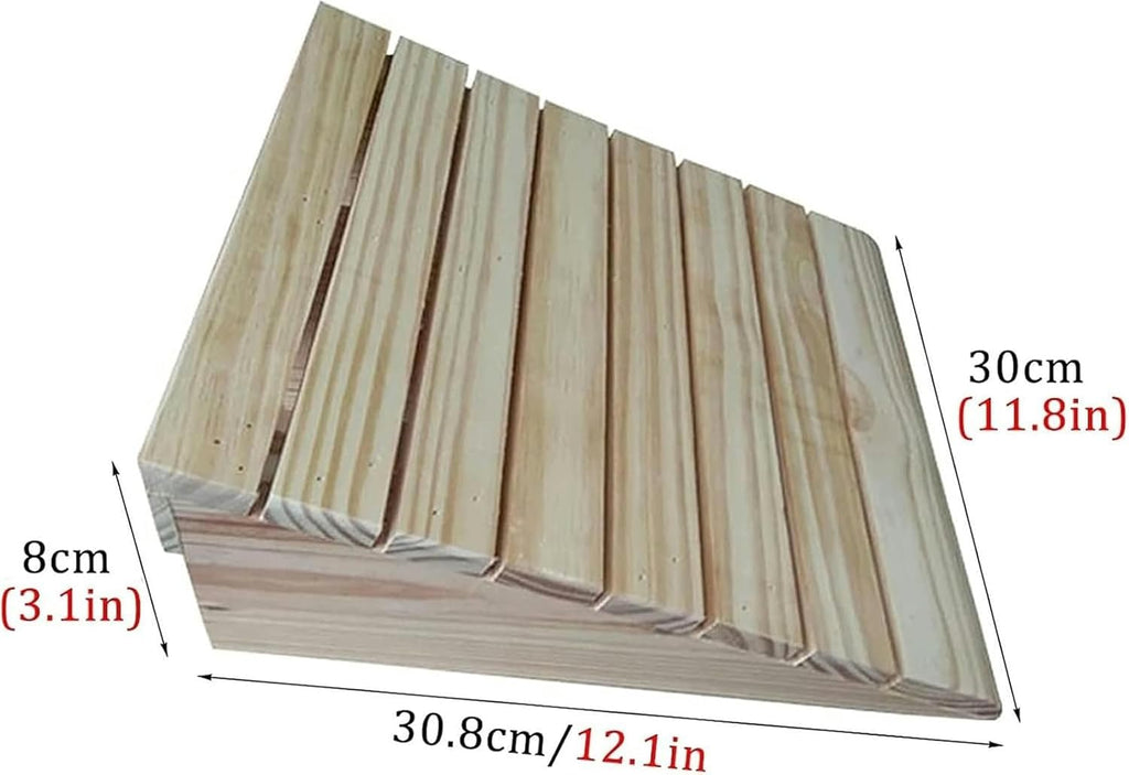 Threshold Ramp, 3/4/5/6/7inch Rise Portable Wood Ramps, for Doorways/Front Door/Garage, Wooden Threshold Ramps for Walkers/Motorcycle/Disabled Chair