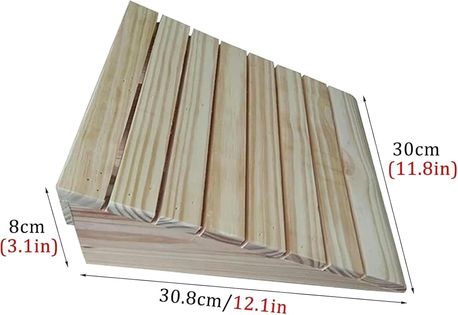Threshold Ramp, 3/4/5/6/7inch Rise Portable Wood Ramps, for Doorways/Front Door/Garage, Wooden Threshold Ramps for Walkers/Motorcycle/Disabled Chair