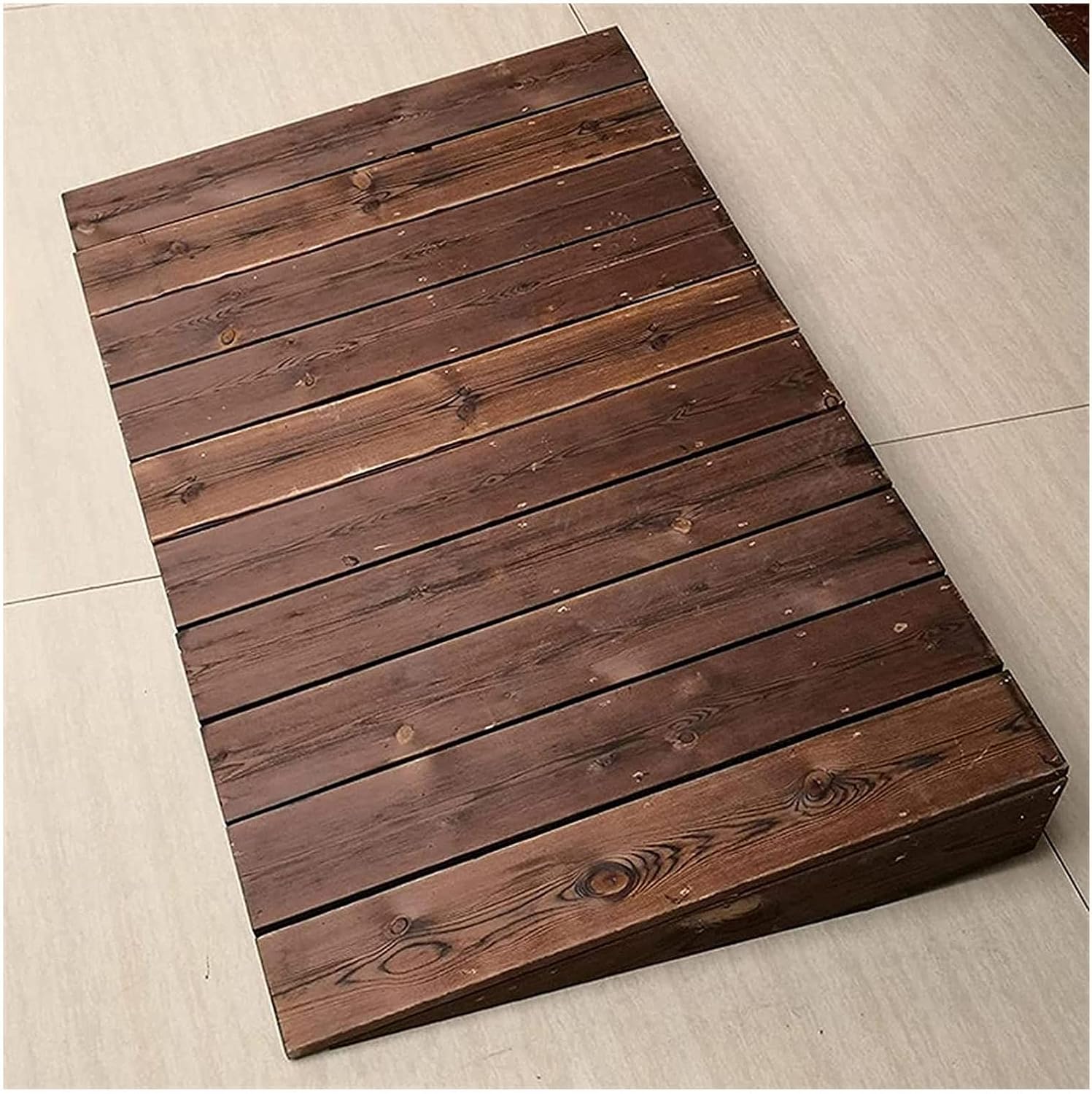 4in/7in/8in/10in Rise Wood Non-Slip Threshold Ramps for Doorways Mobility Scooter Ramp Non-Slip Surface for Wheelchairs