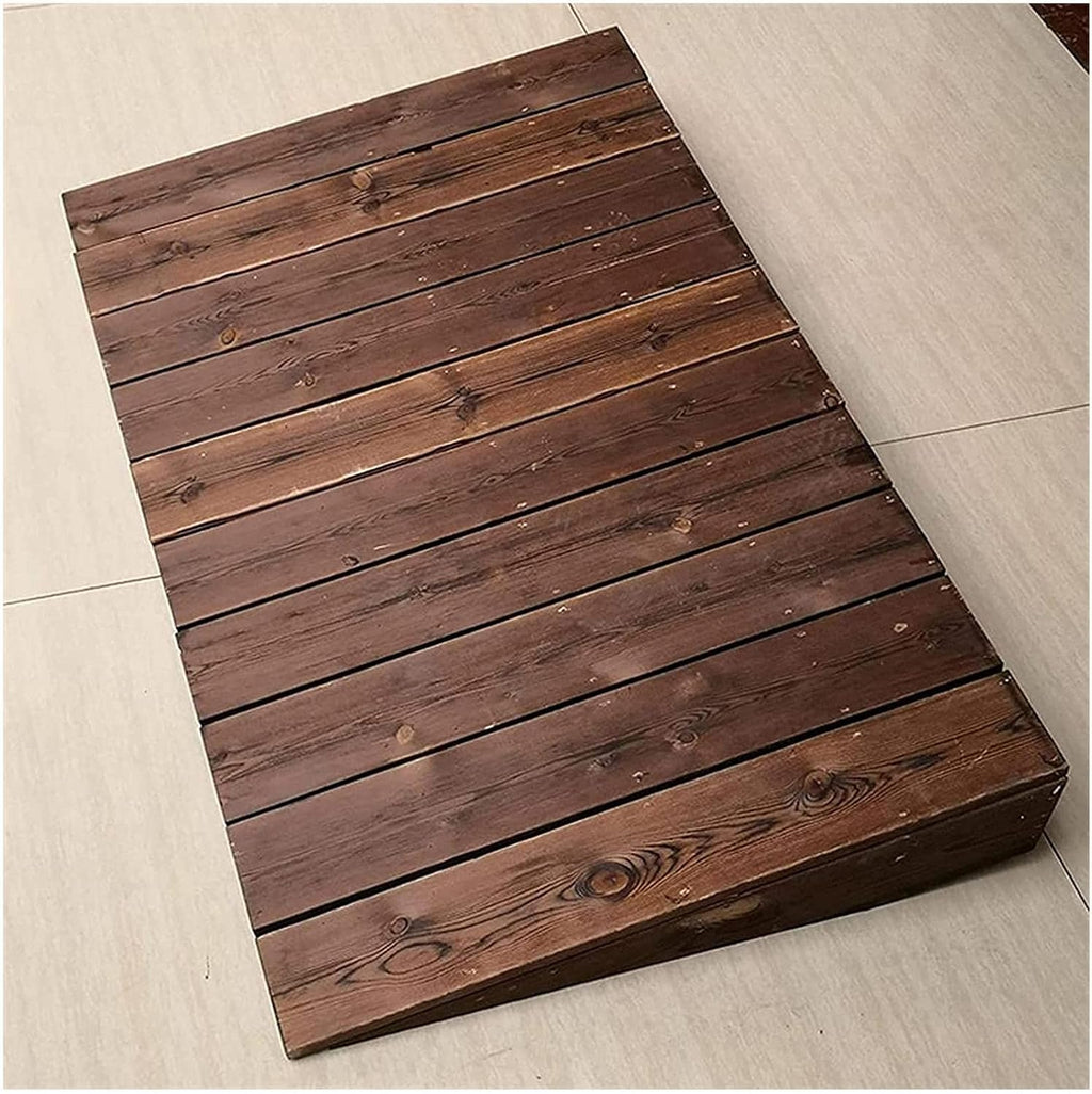 4in/7in/8in/10in Rise Wood Non-Slip Threshold Ramps for Doorways Mobility Scooter Ramp Non-Slip Surface for Wheelchairs