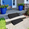 Stair Steps Threshold Doorways Ramp for Wheelchairs/Car, 1.5inch / 2inch / 3inch / 4inch Rise Garage Door Driveway Non-Slip Small Ramps, Load 3tons (Size : 4cm/1.6in)